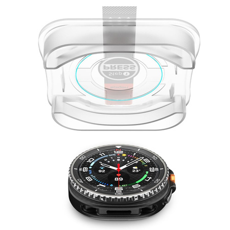 SZKŁO HARTOWANE SPIGEN GLAS.TR ”EZ-FIT” 2-PACK GALAXY WATCH 8 CLASSIC (46 MM) CLEAR