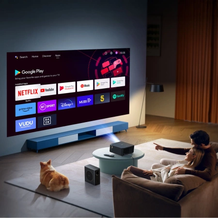 Projektor multimedialny Yaber K2s Pro LCD FullHD 1080p z głośnikami JBL i subwooferem - czarny