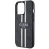 Guess GUHMP13XP4RPSK iPhone 13 Pro Max 6.7&quot; black/black hardcase 4G Printed Stripes MagSafe