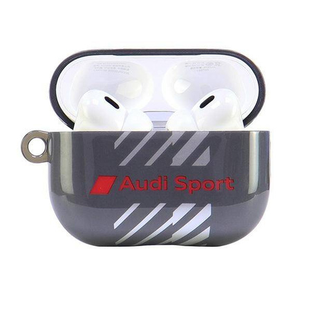 Original Handyhülle APPLE AIRPODS PRO 2 Audi IML Sport Cover (AUS-IMLAPP2-RSQ/D1-BK) schwarz