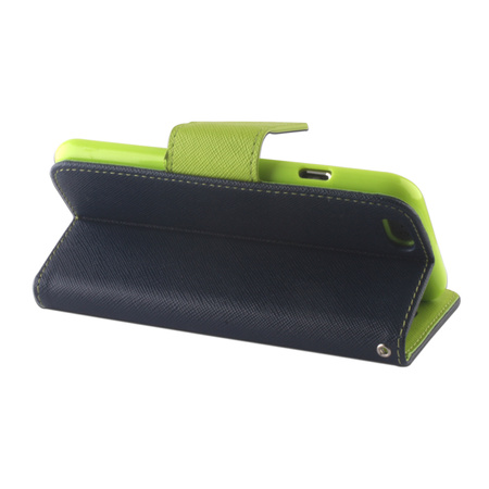 Etui Smart Fancy do Motorola Moto E13 granatowo-zielony