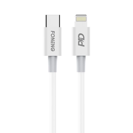 FONENG kabel X31 USB-C - Lightning PD 20W 2M Biały