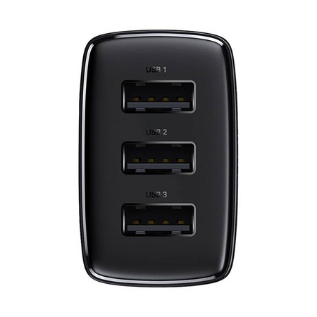 Baseus Compact charger 3x USB 17W black (CCXJ020101)