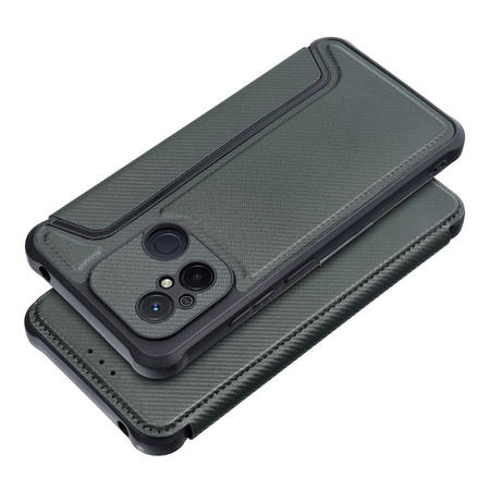 Kabura RAZOR Book do XIAOMI Redmi 12C ciemnozielony