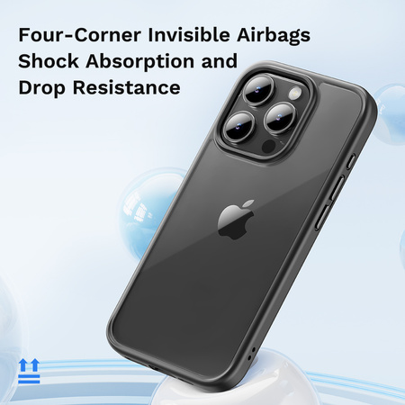 Rock Etui Guard Series do Iphone 16 przezroczysto-czarne