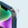 Nillkin Super Frosted Shield Pro magnetische Hülle für iPhone 14 Plus mit MagSafe magnetischem Blau