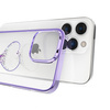 Kingxbar Wish Series case for iPhone 14 Plus decorated with crystals purple