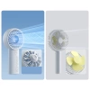Mini wentylator Jisulife Handheld Fan Life4 5000mAh przenośny wiatraczek USB - szary
