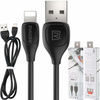 Remax Lesu Pro kabel przewód USB - Lightning 480 Mbps 2,1 A 1 m czarny (RC-160i black)