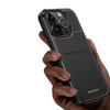3-in-1-Hülle für iPhone 13 Pro mit MagSafe Wallet RFID-blockierender Ständer Dux Ducis Rafi Mag – Schwarz