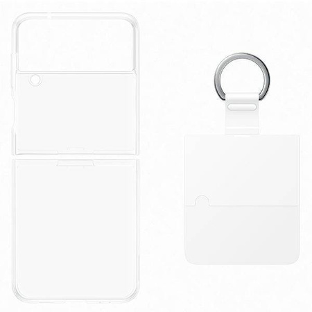 Samsung Clear Cover TPU Gel Case Flower Cover für Samsung Galaxy Z Flip4 transparent (EF-OF721CTEGWW)