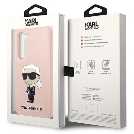 Karl Lagerfeld Silicone NFT Ikonik - Etui Samsung Galaxy S23+ (różowy)