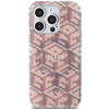 Oryginalne Etui GUESS Hardcase GUHMP15LHGCUSTGP do iPhone 15 Pro Max (Kompatybilny z Magsafe / IML GCUBE / różowy)