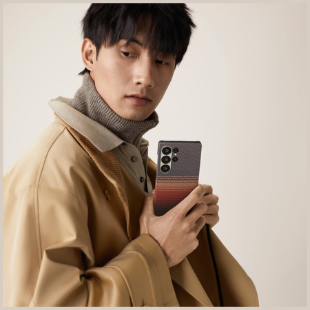 Etui PITAKA Ultra-Slim MagSafe do        Samsung Galaxy S25 Ultra sunset