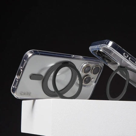 CARE by PanzerGlass Feature Kickstand Case iPhone 16 Plus 6.7" black/black MagSafe 1323