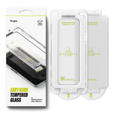 SZKŁO HARTOWANE RINGKE EASY SLIDE 2-PACK NOTHING PHONE 3A / 3A PRO CLEAR