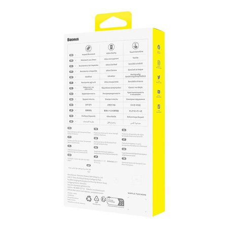 Szkło hartowane do iPhone 13 Pro Max/14 plus Baseus OS Diamond Series HD (Przezroczysty)
