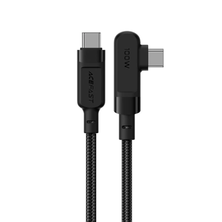 Acefast C5-03 Schwarz USB-C – USB-C PD QC-Kabel 100 W 5 A 480 Mbit/s 2 m – Schwarz