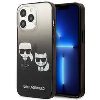 Karl Lagerfeld KLHCP13LTGKCK iPhone 13 Pro / 13 6,1 "hardcase black / black Gradient Ikonik Karl & Choupette