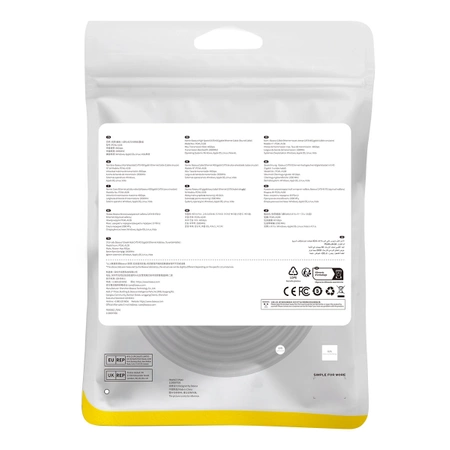 Baseus High Speed Cat 8 40 Gb/s Ethernet cable 5 m - black