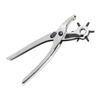 Szczypce obrotowe do otworów Deli Tools EDL1919C, 9" (srebrne)