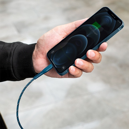 ENERGEA kabel Nyloflex USB-C - LightningC94 MFI 1.5m czarny/black