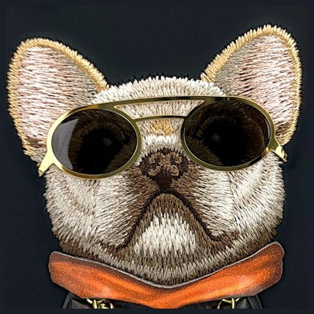 Nimmy etui iPhone 16 6.1" czarny/black    Glasses Cool Dog