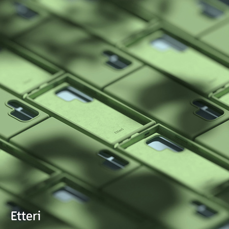 Nakładka Etteri Silicone Case do Samsung Galaxy S25 Ultra jasnozielona