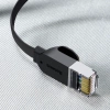 Baseus High Speed ​​flat Ethernet CAT6 RJ45 network cable 0.5m - black
