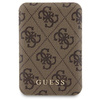Zestaw Guess GUBPM5P15L4GEMGW iPhone 15 Pro 6.1" hardcase + Powerbank 5000mAh MagSafe brązowy/brown 4G Metal Logo