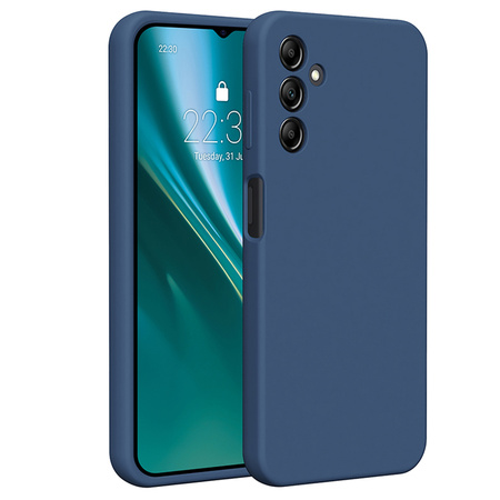 Nakładka Etteri Silicone Case do Samsung Galaxy A14 ciemnoniebieska