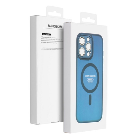 Futerał VARIETE MAG COVER kompatybilny z MagSafe do SAMSUNG S25 FE granatowy