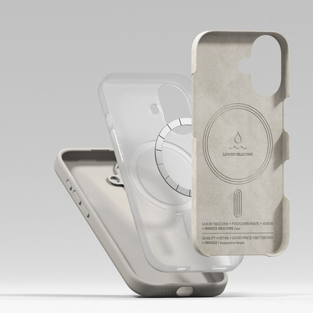 RINGKE SILICONE MAGNETIC MAGSAFE IPHONE 17 STONE