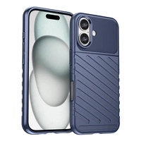 Thunder Case Silikonhülle für iPhone 16 – blau