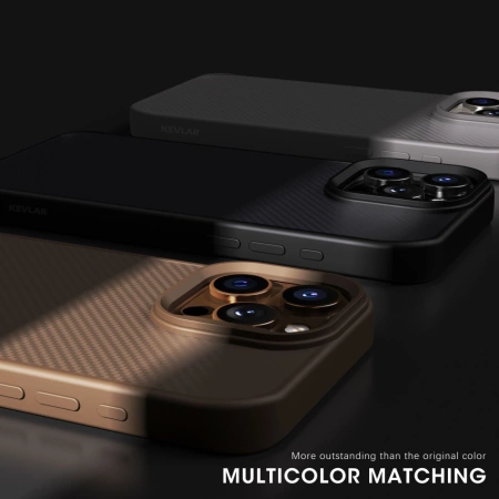 Wozinsky Carbon Fiber Case with MagSafe for Samsung Galaxy S25 Ultra - Black