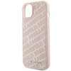Etui Karl Lagerfeld Quilted K Pattern na iPhone 15 Plus / 14 Plus - różowe