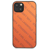 Original Handyhülle IPHONE 13 MINI Karl Lagerfeld Hardcase Perforated Allover (KLHCP13SPTLO) orange