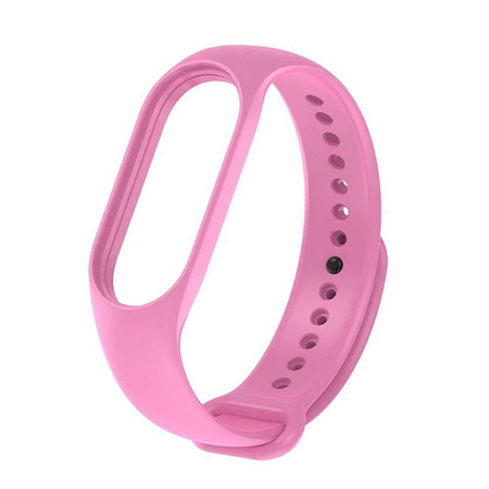 Pasek / opaska silikonowa do smart band Xiaomi Mi Band 5 / 6 / 7 różowa (37)