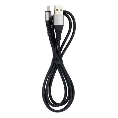 Kabel Blue Star z oplotem ze złączem USB A do USB C 3A