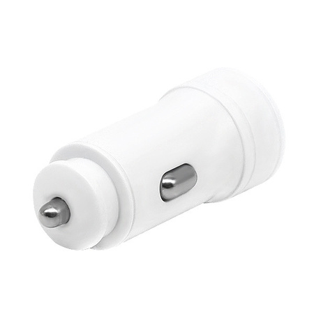 ŁADOWARKA SAMOCHODOWA 2,4A BIAŁA DENMEN 2400mA DUAL  2XUSB DZ17