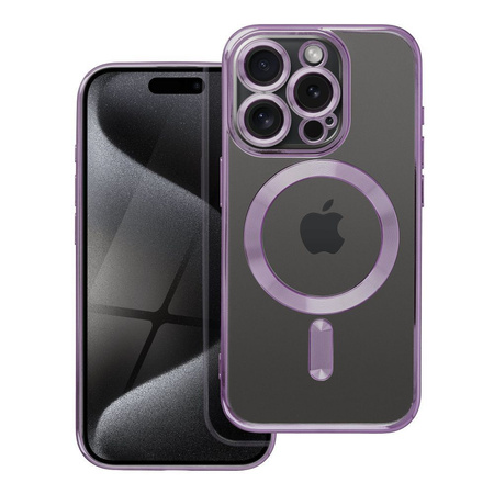 Futerał Electro Mag Cover kompatybilny z MagSafe do IPHONE 15 PRO fioletowy