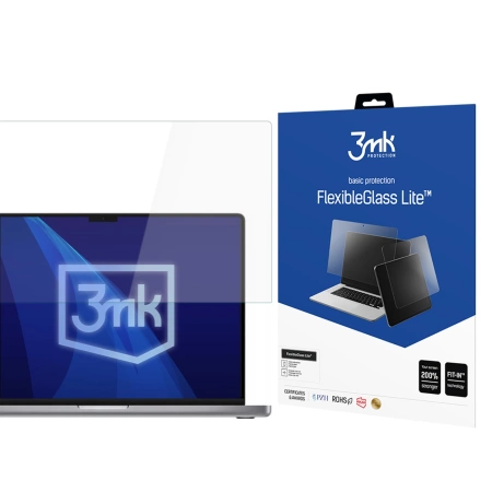 Szkło hybrydowe 3mk FlexibleGlass Lite na Apple Macbook Pro 16 M1/M2/M3/M4