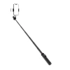 Selfie Stick WC12YDS Teleskopstativ 1,3 m aus Aluminiumlegierung mit Dual-Licht und Telefonhalter – Schwarz