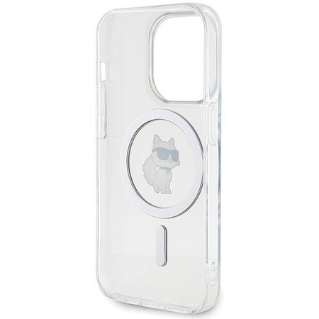 Karl Lagerfeld IML Choupette MagSafe Hülle für iPhone 15 Pro – transparent