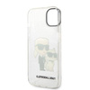 Karl Lagerfeld IML Glitter NFT Karl & Choupette - Etui iPhone 14 Plus (przezroczysty)