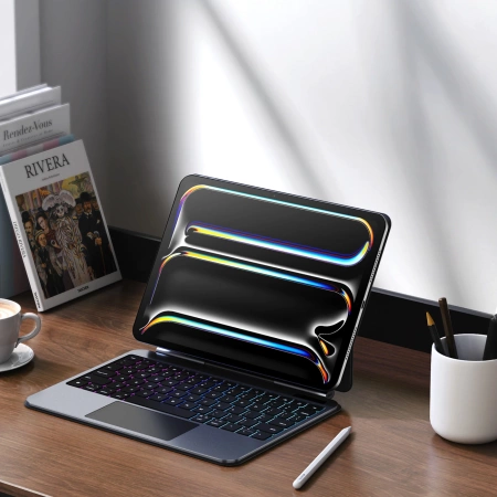 Etui z klawiaturą Dux Ducis (MK series) na iPad Pro 11" (2024) - czarne