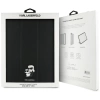 Karl Lagerfeld Saffiano Magnetic Karl &amp; Choupette iPad Air 13&quot; 2024 Book Cover Case - Black