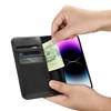 iCarer Wallet Case 2in1 iPhone 14 Pro Leather Flip Cover Anti-RFID black (WMI14220726-BK)