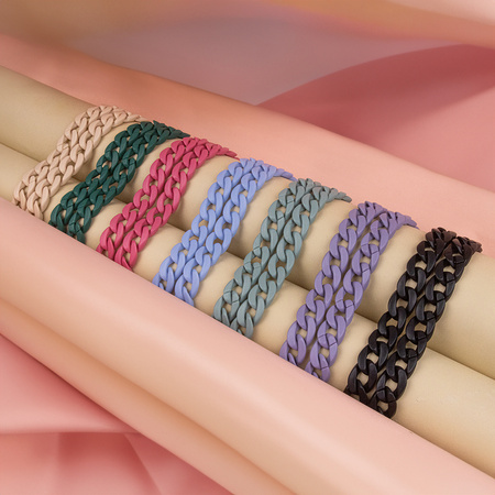 Łańcuch do telefonu długi matowy miętowy