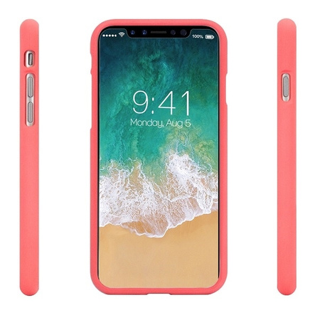 Etui IPHONE 14 PRO MAX Matowy Silikon Mercury Soft Jelly jasny róż